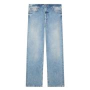 Blauwe Wide Leg Jeans NorHeren Taille Dondup , Blue , Dames