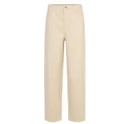 Corduroy High Waist Zomerbroek Modström , Beige , Dames