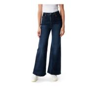 Hoge Taille Bell Wide Leg Jeans Levi's , Blue , Dames