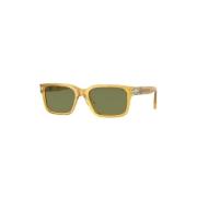 Stijlvolle zonnebril in gele montuur Persol , Yellow , Dames