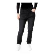 Slim-Fit Boyfriend Jeans Replay , Black , Dames