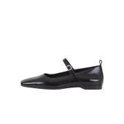 Zwarte Lakleren Schoenen met Gesp Vagabond Shoemakers , Black , Dames