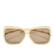 Pre-owned Acetate sunglasses Burberry Vintage , Yellow , Dames