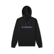 Logo Print Oversize Hoodie Givenchy , Black , Heren