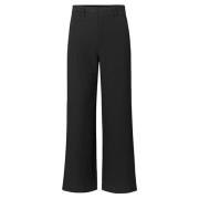 Zwarte Wijde Pijp Highwaisted Pantalon mbyM , Black , Dames