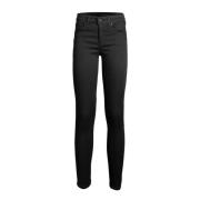 Skinny Mid Rise Denim Jeans Zwart Rag & Bone , Black , Dames