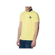 Maxi Logo Polo Shirt U.s. Polo Assn. , Yellow , Heren