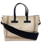 Pre-owned Canvas totes Tom Ford Pre-owned , Beige , Dames
