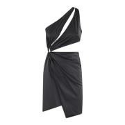 Lycra Cut Out Jurk Amen , Black , Dames