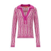 Fuchsia Logo Motif Sweater Stine Goya , Pink , Dames