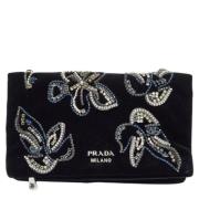 Pre-owned Velvet prada-bags Prada Vintage , Black , Dames