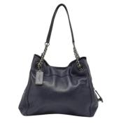 Pre-owned Leather shoulder-bags Coach Pre-owned , Blue , Dames