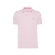 Slimme Kraag Polo Shirt Lichtroze Sun68 , Pink , Heren