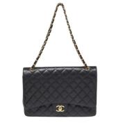 Pre-owned Fabric chanel-bags Chanel Vintage , Black , Dames