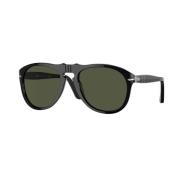 Klassieke Zwarte Zonnebril Persol , Black , Unisex