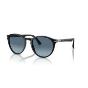 Stijlvolle zonnebril met uniek ontwerp Persol , Black , Unisex