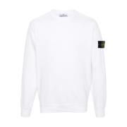 Witte Sweatshirt Ss24 Herenmode Stone Island , White , Heren