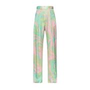 Elegant Satin Lucido Green Pink Pinko , Multicolor , Dames