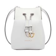 Roundabout Cowhide Cross Body Tas Coccinelle , White , Dames