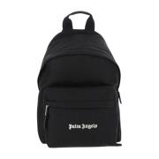 Stijlvol Zwart Stoffen Jas Palm Angels , Black , Heren