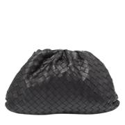 Pre-owned Leather clutches Bottega Veneta Vintage , Black , Dames