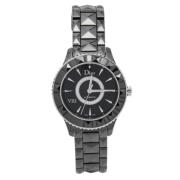 Pre-owned Stainless Steel watches Dior Vintage , Black , Dames