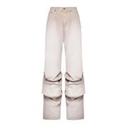Draped Cuff Jeans Y/Project , Pink , Dames