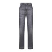 Moderne Dojo Flared Jeans Grijs 7 For All Mankind , Gray , Dames