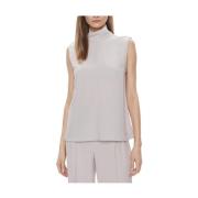 Grijze Top Elegante Stijl Calvin Klein , Gray , Dames