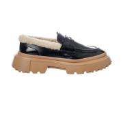 Stijlvolle Loafers voor Vrouwen Hogan , Black , Dames