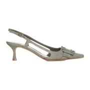 Kristalversierde puntige slingback-hakken Roberto Festa , Green , Dame...