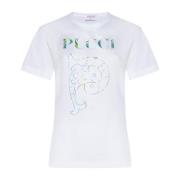 Witte T-shirts en Polos Emilio Pucci , White , Dames