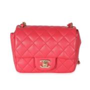 Pre-owned Leather chanel-bags Chanel Vintage , Pink , Dames