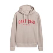 Vintage Sweatshirt 1949 Gant , Beige , Heren