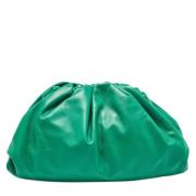 Pre-owned Leather clutches Bottega Veneta Vintage , Green , Dames