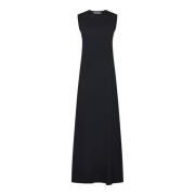 Elegante Zwarte Jurk Collectie Róhe , Black , Dames