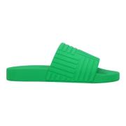Rubber sandals Bottega Veneta , Green , Dames