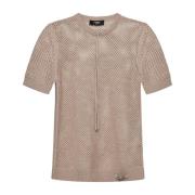 Stijlvolle T-shirts en Polos Fendi , Beige , Heren