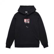 S-Girk-Hood-B8 Felpa - Stijlvol en warm Diesel , Black , Heren