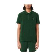 Groene Polo Shirt Klassieke Stijl Lacoste , Green , Heren