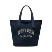 Blauwe Shopper Tas Tommy Hilfiger , Blue , Dames