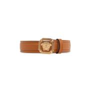 Leren riem Versace , Brown , Heren