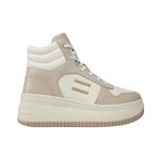 Beige Sneakers voor Vrouwen Tommy Hilfiger , Beige , Dames