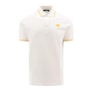 Iconische Medusa Katoenen Poloshirt Versace , White , Heren