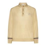 Gestreept Gebreid Poloshirt Etro , Beige , Heren