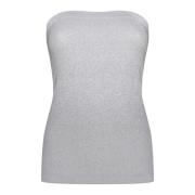 Mouwloze Fading Shine Top Wolford , Gray , Dames