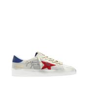 Leren Stardan Sneakers - Ivoor/Rood/Blauw Golden Goose , Multicolor , ...