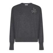 Elegante Grijze Sweaters Brunello Cucinelli , Gray , Dames