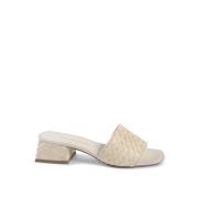 Raffia Mule Sandal Dee Ocleppo , Beige , Dames