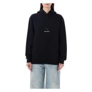 Zwarte Hoodie Gebreide Kleding Saint Laurent , Black , Dames